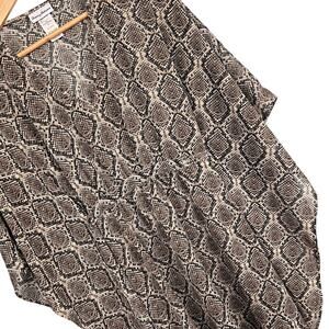 Tommy Bahama Womens L/XL Python Swim Cover Up Tunic Coastal Resort Beach Kimono